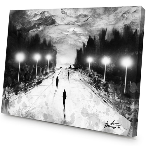 Leinwand bilder schwarz weiß - leinwand,