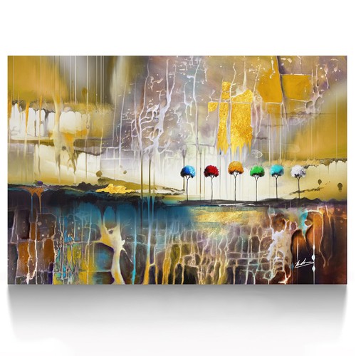 Leinwand bild landschaft - leinwand,