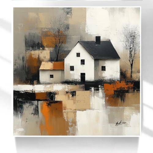Leinwand bild abstrakt - leinwand,