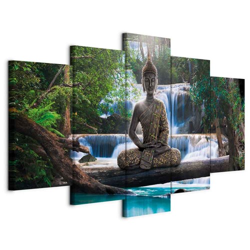 Buddha vlies leinwandbild - vlies, 5