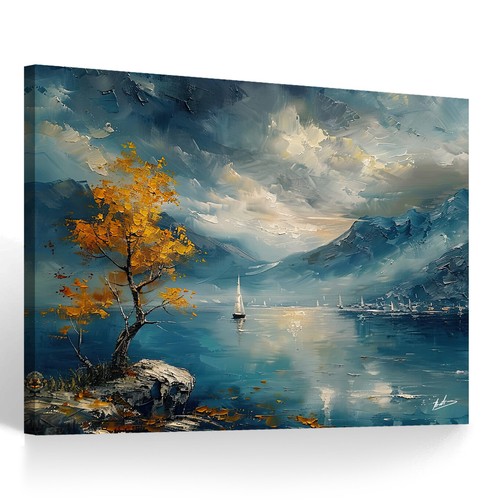 Leinwand bild meer landschaft - bild,
