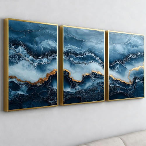 Wandbilder 3er set mit rahmen - 3er,