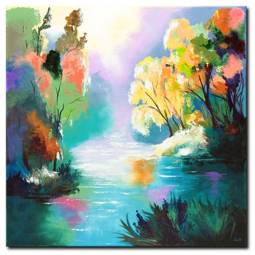 Acryl bild gemälde modern - acryl,