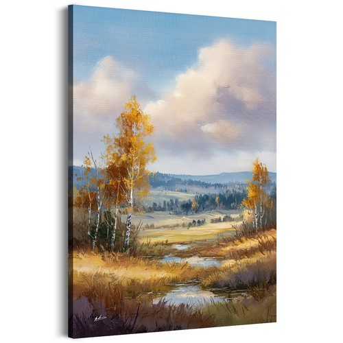 Leinwandbild wald bäume - wald,