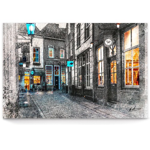 Leinwand bild landschaft - leinwand,