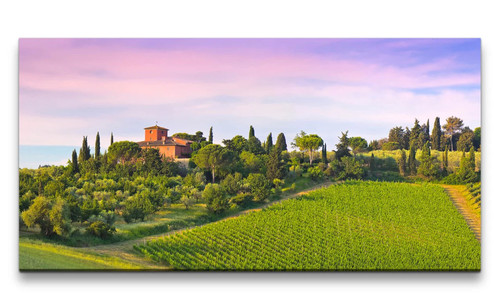 120x60cm leinwandbild toskana - leinwandbild,