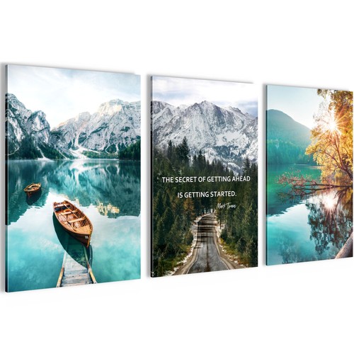 Wandbilder set landschaft - set,