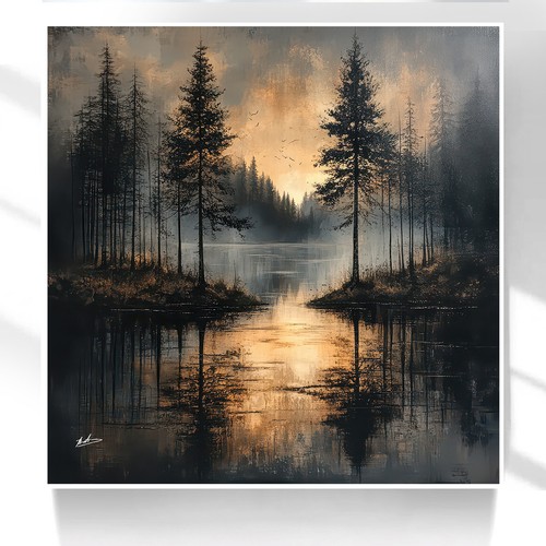 Leinwand bild landschaft - bild,