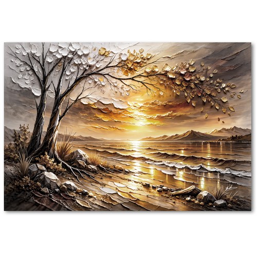 Leinwand bild landschaft - leinwand,