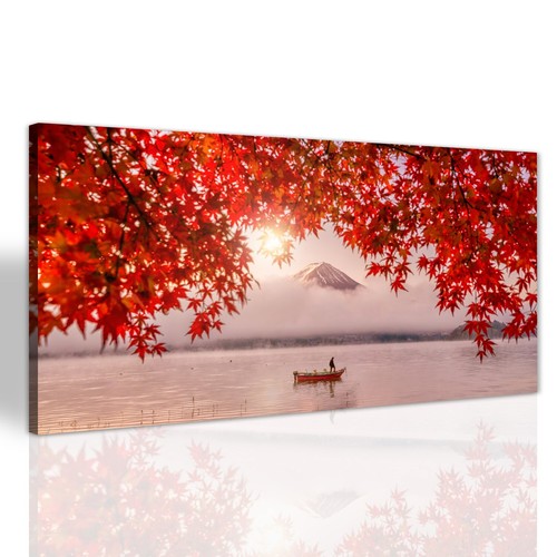 Boot herbst landschaft fuji - herbst,