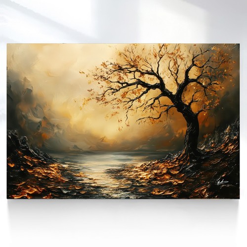 Leinwand bild landschaft - leinwand,