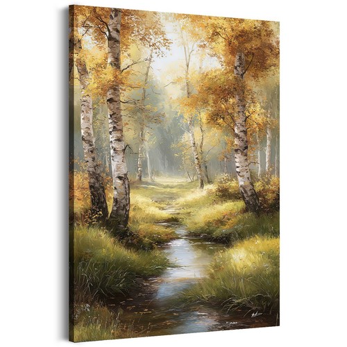 Leinwandbild wald bäume - leinwandbild,